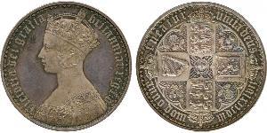 1 Crown United Kingdom of Great Britain and Ireland (1801-1922) Silver Victoria (1819 - 1901)