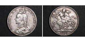 1 Crown United Kingdom of Great Britain and Ireland (1801-1922) Silver Victoria (1819 - 1901)