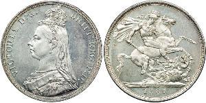 1 Crown United Kingdom of Great Britain and Ireland (1801-1922) Silver Victoria (1819 - 1901)