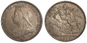 1 Crown United Kingdom of Great Britain and Ireland (1801-1922) Silver Victoria (1819 - 1901)