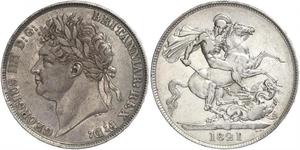 1 Crown United Kingdom of Great Britain and Ireland (1801-1922) Silver George IV (1762-1830)