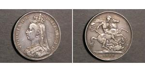 1 Crown United Kingdom of Great Britain and Ireland (1801-1922) Silver Victoria (1819 - 1901)