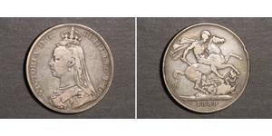 1 Crown United Kingdom of Great Britain and Ireland (1801-1922) Silver Victoria (1819 - 1901)