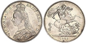 1 Crown United Kingdom of Great Britain and Ireland (1801-1922) Silver Victoria (1819 - 1901)