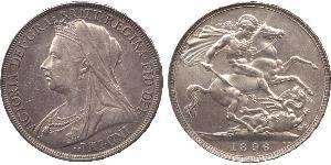 1 Crown United Kingdom of Great Britain and Ireland (1801-1922) Silver Victoria (1819 - 1901)