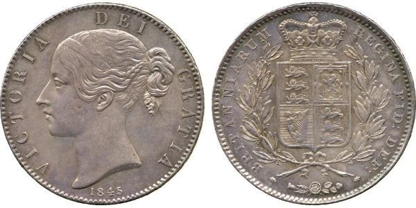 1 Crown United Kingdom of Great Britain and Ireland (1801-1922) Silver Victoria (1819 - 1901)