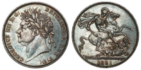 1 Crown United Kingdom of Great Britain and Ireland (1801-1922) Silver George IV (1762-1830)