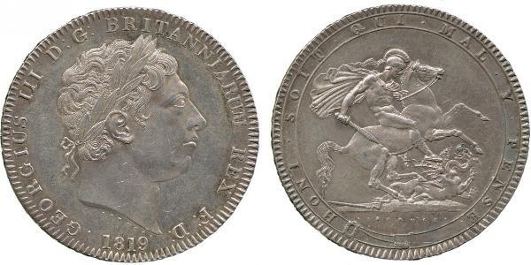 1 Crown United Kingdom of Great Britain and Ireland (1801-1922) Silver George III (1738-1820)