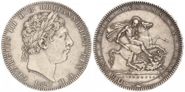 1 Crown United Kingdom of Great Britain and Ireland (1801-1922) Silver George III (1738-1820)
