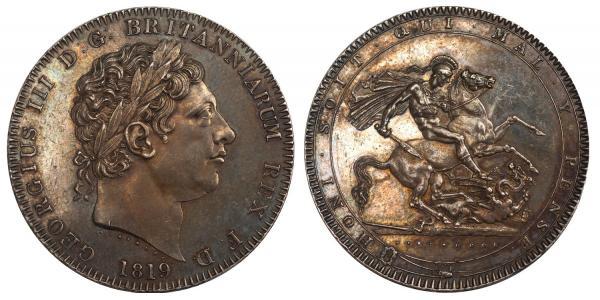 1 Crown United Kingdom of Great Britain and Ireland (1801-1922) Silver George III (1738-1820)