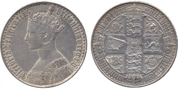 1 Crown United Kingdom of Great Britain and Ireland (1801-1922) Silver Victoria (1819 - 1901)