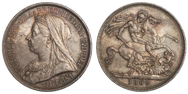 1 Crown United Kingdom of Great Britain and Ireland (1801-1922) Silver Victoria (1819 - 1901)