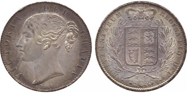1 Crown United Kingdom of Great Britain and Ireland (1801-1922) Silver Victoria (1819 - 1901)