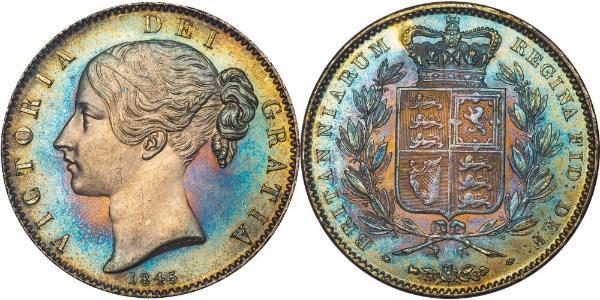 1 Crown United Kingdom of Great Britain and Ireland (1801-1922) Silver Victoria (1819 - 1901)