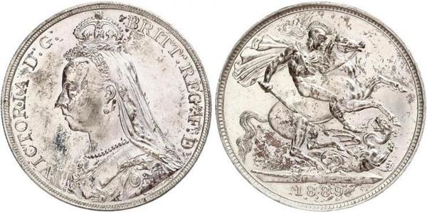 1 Crown United Kingdom of Great Britain and Ireland (1801-1922) Silver Victoria (1819 - 1901)