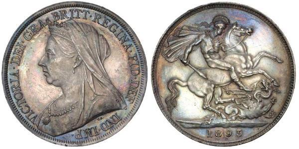 1 Crown United Kingdom of Great Britain and Ireland (1801-1922) Silver Victoria (1819 - 1901)