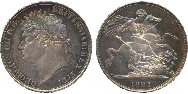 1 Crown United Kingdom of Great Britain and Ireland (1801-1922) Silver George IV (1762-1830)