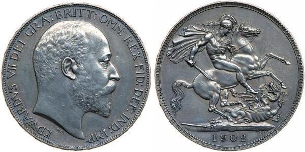 1 Crown United Kingdom of Great Britain and Ireland (1801-1922) Silver Edward VII (1841-1910)