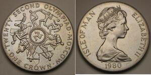 1 Crown Isle of Man  Elizabeth II (1926-2022)
