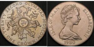 1 Crown Isle of Man  Elizabeth II (1926-2022)