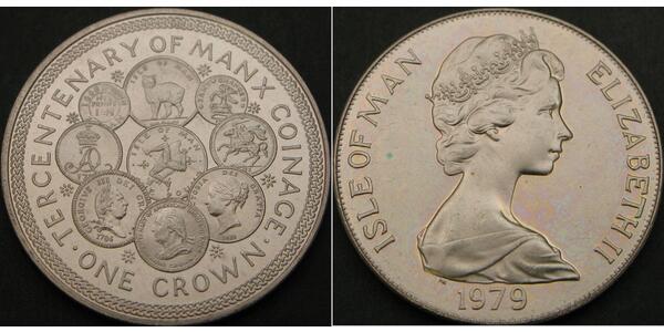 1 Crown Isle of Man  Elizabeth II (1926-2022)
