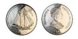 1 Crown Tristan da Cunha  Elizabeth II (1926-2022)