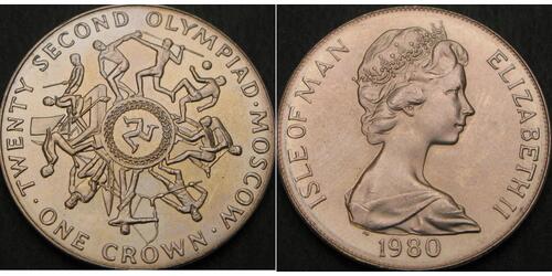 1 Crown 曼島  伊丽莎白二世 (1926-2022)