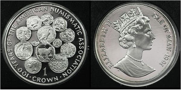 1 Crown 曼島  伊丽莎白二世 (1926-2022)