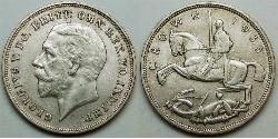 1 Crown United Kingdom (1922-) 銀 乔治五世  (1865-1936)