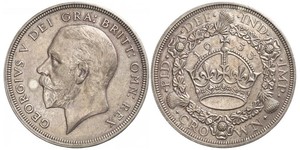 1 Crown United Kingdom (1922-) 銀 乔治五世  (1865-1936)