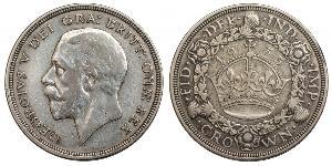 1 Crown United Kingdom (1922-) 銀 乔治五世  (1865-1936)