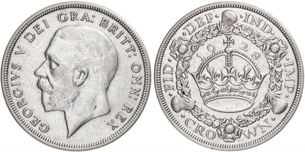 1 Crown United Kingdom (1922-) 銀 乔治五世  (1865-1936)