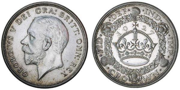 1 Crown United Kingdom (1922-) 銀 乔治五世  (1865-1936)