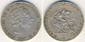 1 Crown 大不列颠及爱尔兰联合王国 (1801 - 1922) 銀 喬治三世 (1738-1820)