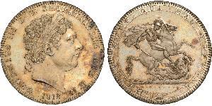 1 Crown 大不列颠及爱尔兰联合王国 (1801 - 1922) 銀 喬治三世 (1738-1820)