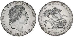 1 Crown 大不列颠及爱尔兰联合王国 (1801 - 1922) 銀 喬治三世 (1738-1820)