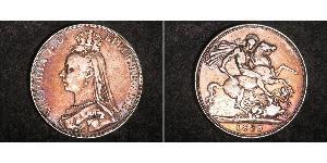 1 Crown 大不列颠及爱尔兰联合王国 (1801 - 1922) 銀 维多利亚 (英国君主)