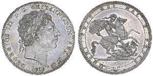 1 Crown 大不列颠及爱尔兰联合王国 (1801 - 1922) 銀 喬治三世 (1738-1820)