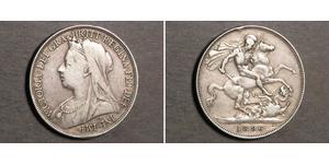 1 Crown 大不列颠及爱尔兰联合王国 (1801 - 1922) 銀 维多利亚 (英国君主)