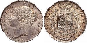 1 Crown 大不列颠及爱尔兰联合王国 (1801 - 1922) 銀 维多利亚 (英国君主)