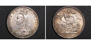 1 Crown 大不列颠及爱尔兰联合王国 (1801 - 1922) 銀 维多利亚 (英国君主)