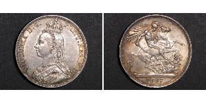 1 Crown 大不列颠及爱尔兰联合王国 (1801 - 1922) 銀 维多利亚 (英国君主)