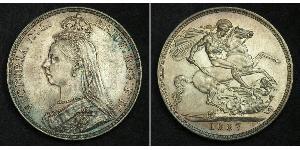 1 Crown 大不列颠及爱尔兰联合王国 (1801 - 1922) 銀 维多利亚 (英国君主)