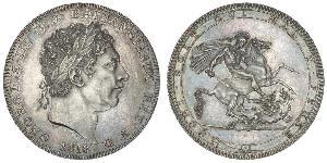 1 Crown 大不列颠及爱尔兰联合王国 (1801 - 1922) 銀 喬治三世 (1738-1820)