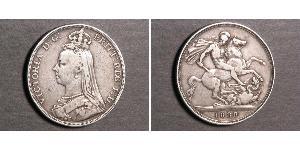 1 Crown 大不列颠及爱尔兰联合王国 (1801 - 1922) 銀 维多利亚 (英国君主)