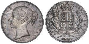 1 Crown 大不列颠及爱尔兰联合王国 (1801 - 1922) 銀 维多利亚 (英国君主)