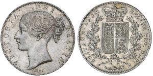 1 Crown 大不列颠及爱尔兰联合王国 (1801 - 1922) 銀 维多利亚 (英国君主)