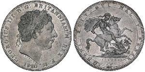 1 Crown 大不列颠及爱尔兰联合王国 (1801 - 1922) 銀 喬治三世 (1738-1820)