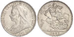 1 Crown 大不列颠及爱尔兰联合王国 (1801 - 1922) 銀 维多利亚 (英国君主)