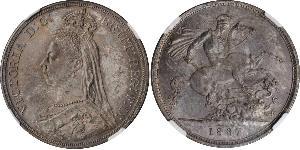 1 Crown 大不列颠及爱尔兰联合王国 (1801 - 1922) 銀 维多利亚 (英国君主)